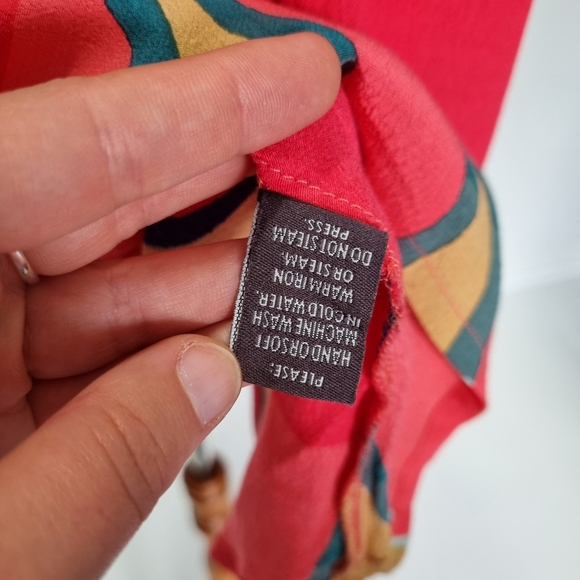 Mister Zimi Fez Billie Multicolour Geometroc Print Long Sleeve Top Size 14 - Picture 7 of 9